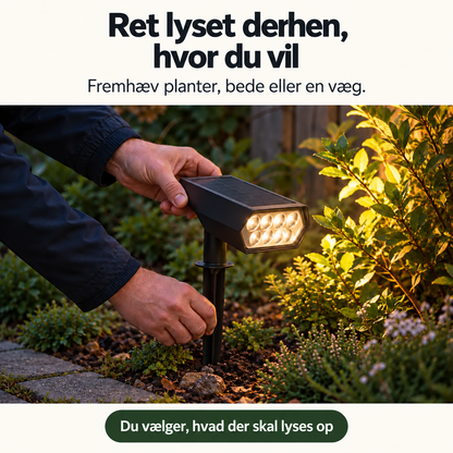 NOVA – Aurinkokennokäyttöinen puutarhavalaisin