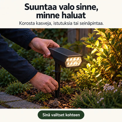 NOVA – Aurinkokäyttöinen puutarhavalaisin